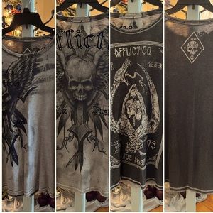 Men’s XL reversible Affliction shirt